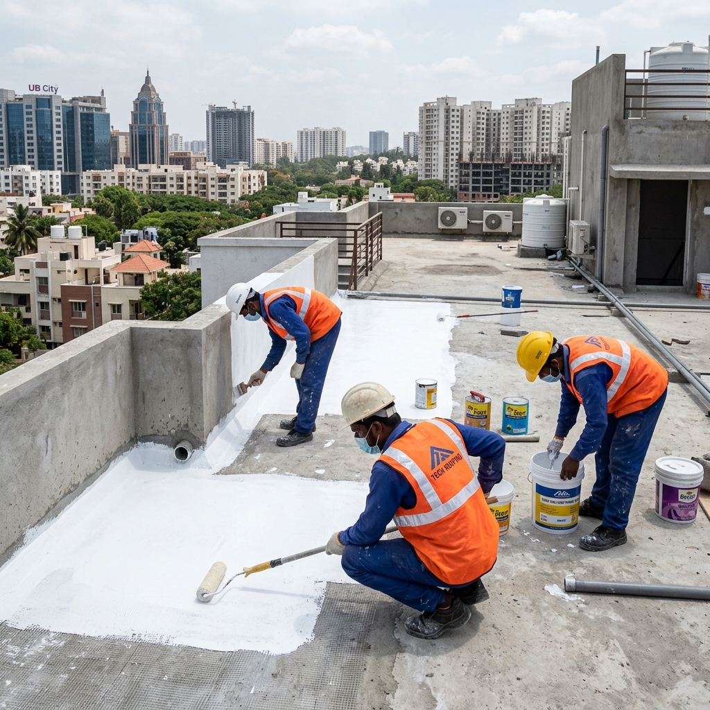 Prestige Shantiniketan Terrace Waterproofing
